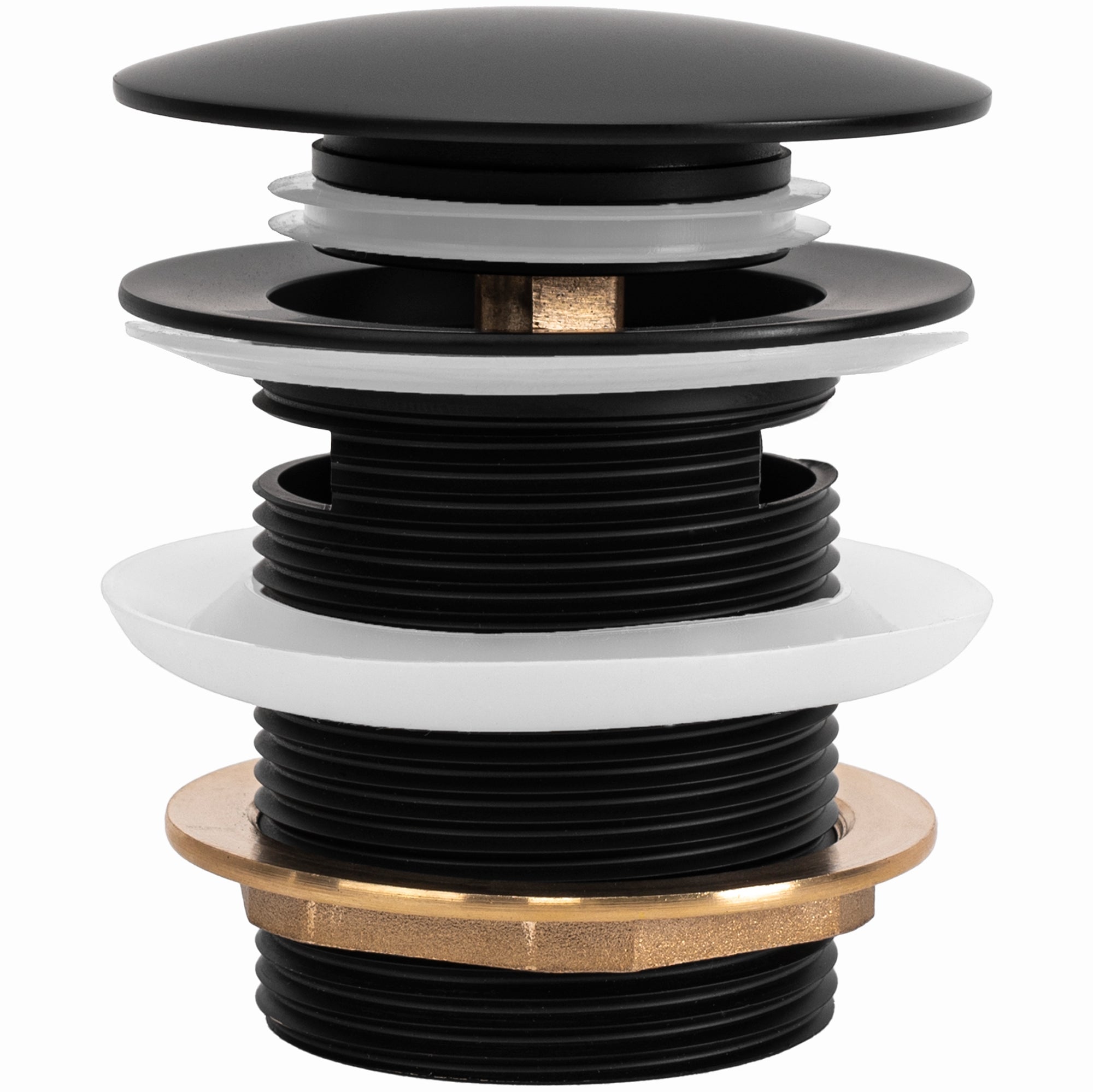 Univerzální vanová výpusť REA Click-clack - Black 6cm  1