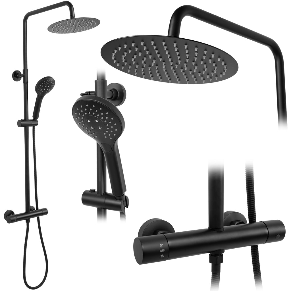 Sprchový set s termostatem REA VINCENT Black  1
