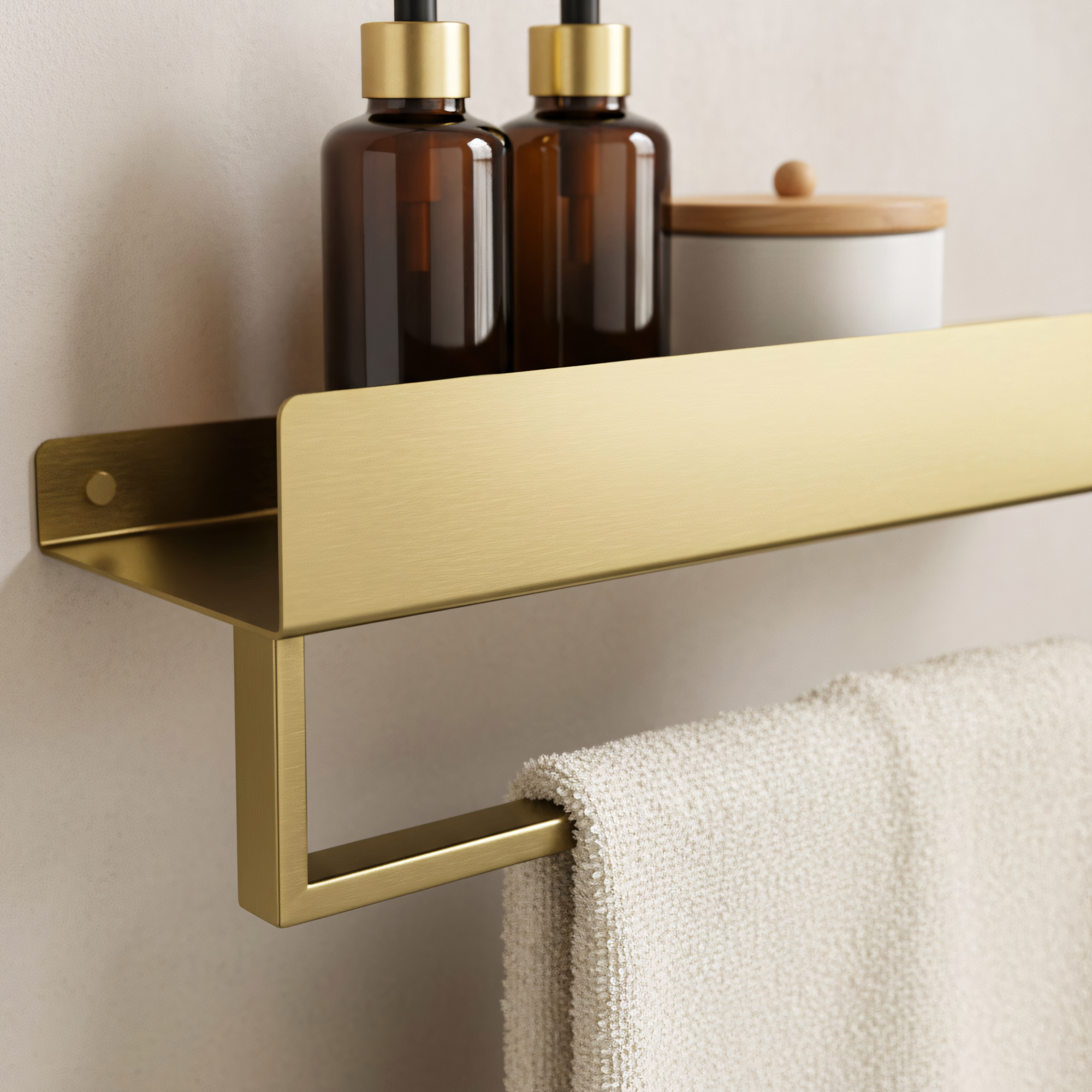 Police do koupelny SF01 45cm gold brush  4
