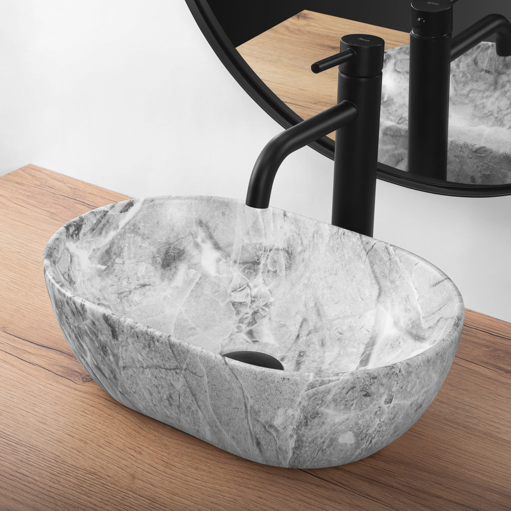 Umyvadlo na desku Rea AMELIA MINI STONE MATT  5