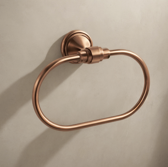 Koupelnový věšák RING 16101 Aristo Kartáčovaná měď  3