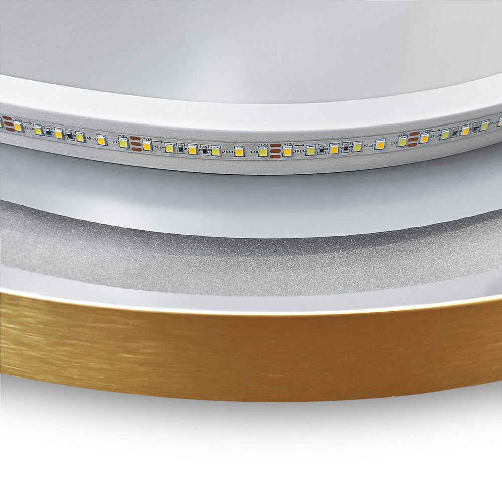 Zrcadlo LED OLL 60x90 cm Brush Gold  8