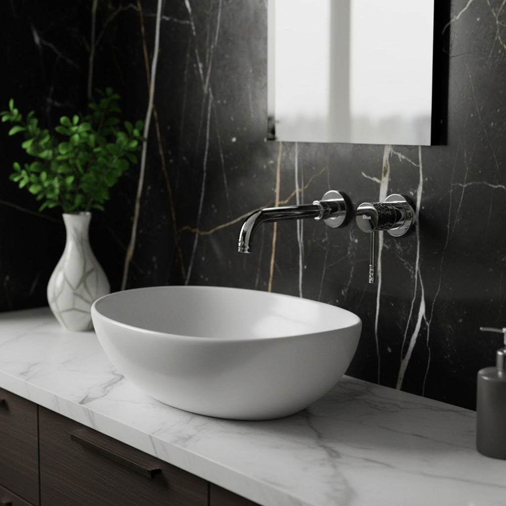 Podomítková umyvadlová baterie REA LUNGO Diamond Chrom + BOX  3