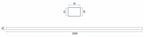 Prodlužovací profil pro sprchové dveře 200cm Brush Copper  4