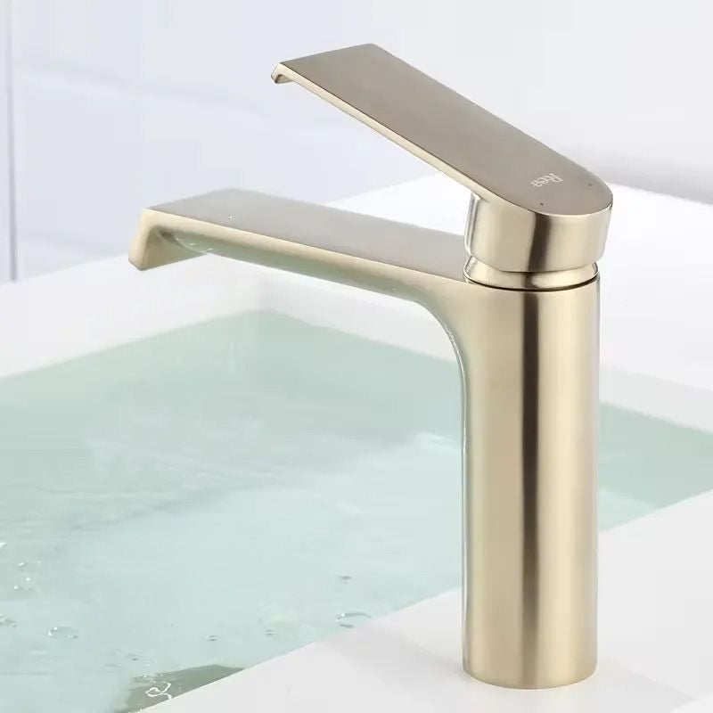 Umyvadlová baterie REA HASS - broušené zlato, nízká  7