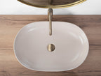 Umyvadlo na desku Rea CLEO 61 BEIGE MATT  3