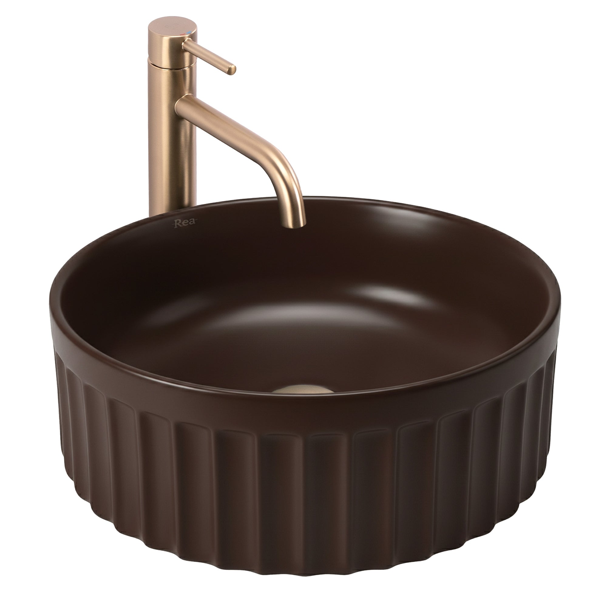 Umyvadlo na desku DUO Espresso Matt  1