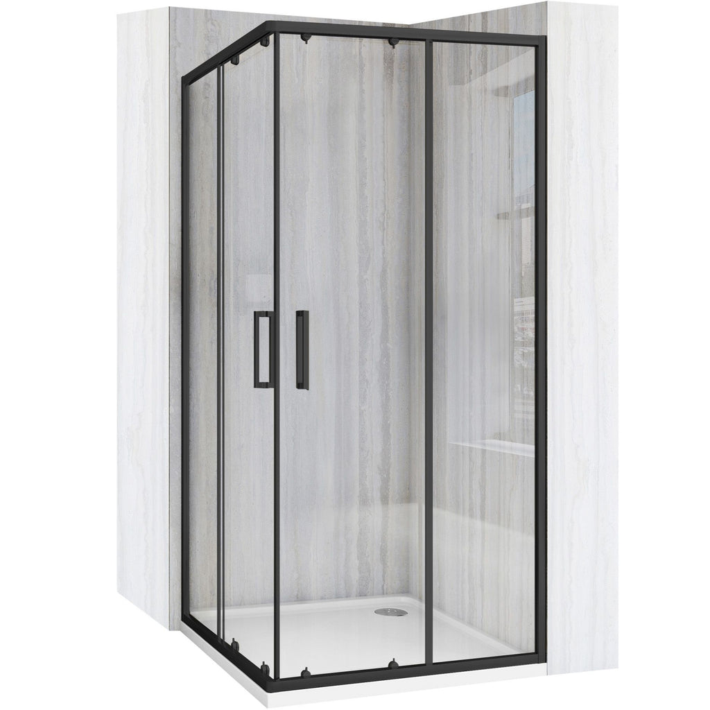 Sprchový kout REA City 80x80 Black Se sprchovou vaničkou Savoy black 10