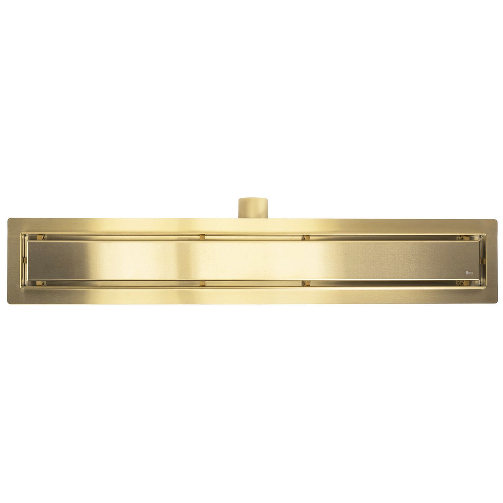 Odtokový žlab Rea Neox brush gold 70  6