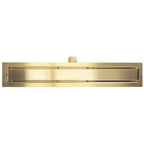 Odtokový žlab Rea Neox brush gold 70  6