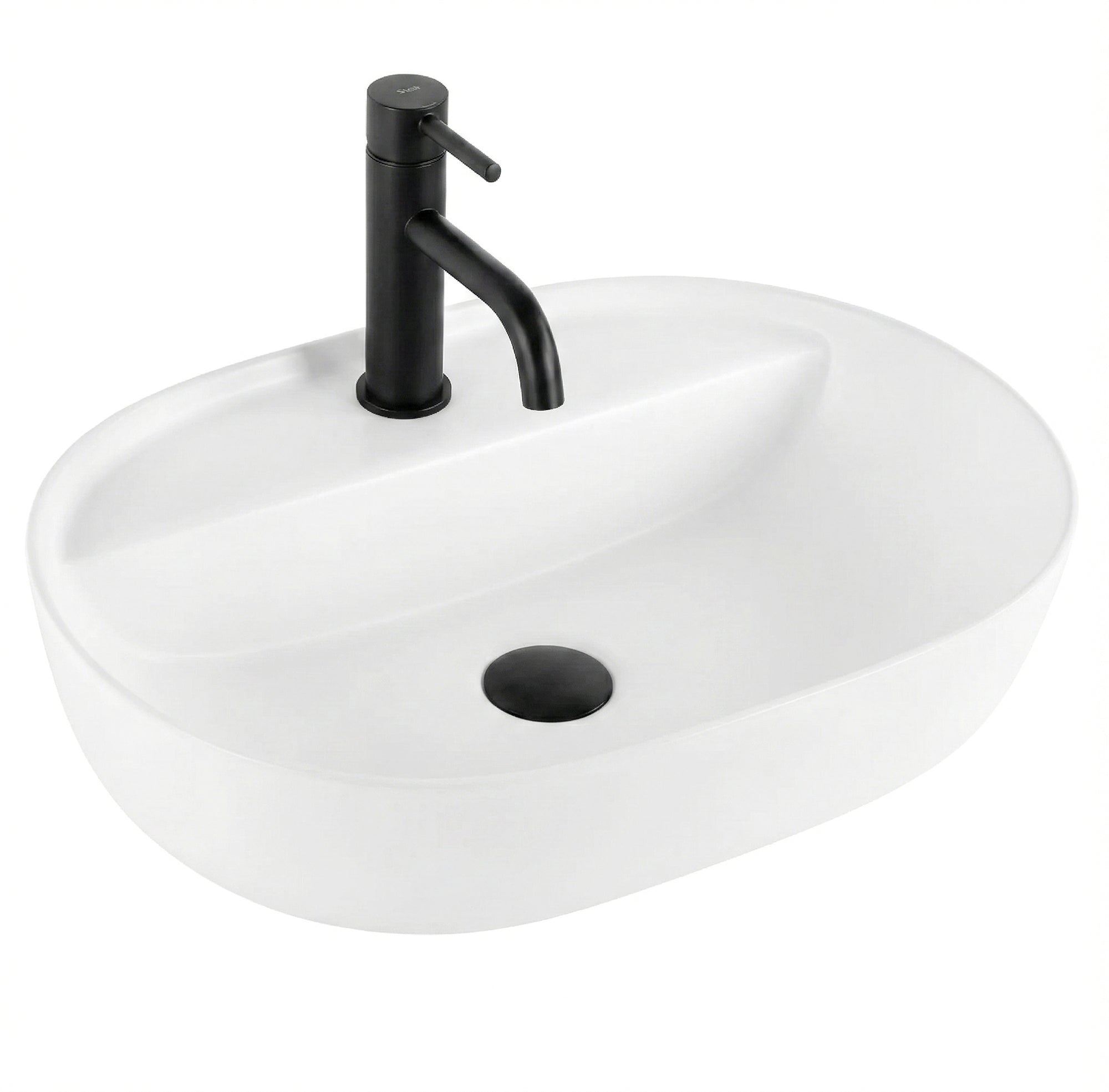 Umyvadlo na desku REA AURA 51 - bílé White Matt  6