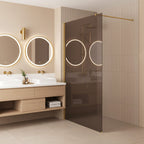 Sprchová zástěna Rea Flexi Brown / Gold 140  5
