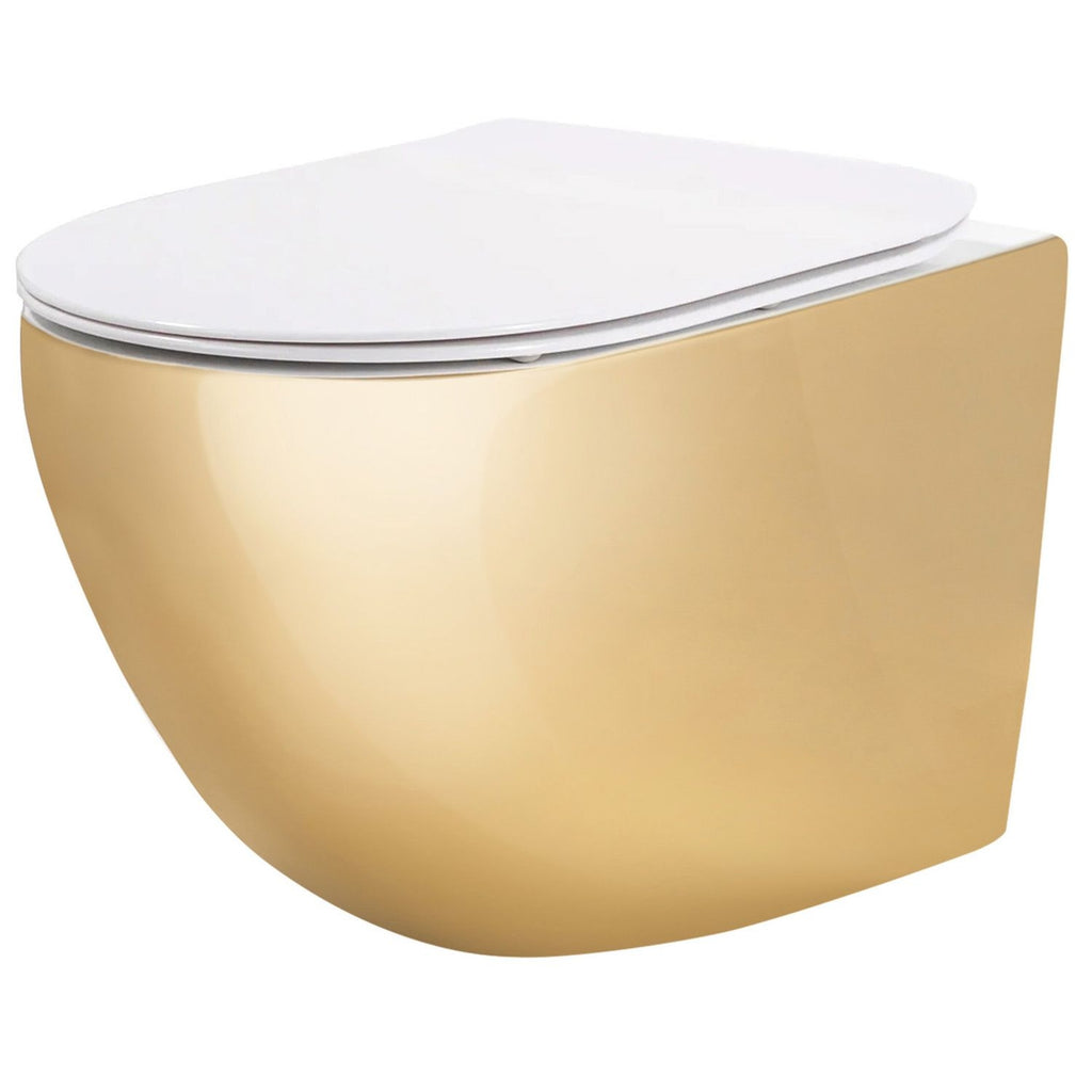 Závěsná WC mísa Rea Carlo Mini Tornado NF WHITE GOLD  1