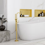 bathroom shelf 30x45 gold brush  3