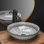 Umyvadlo na desku REA ARTE dark grey  1