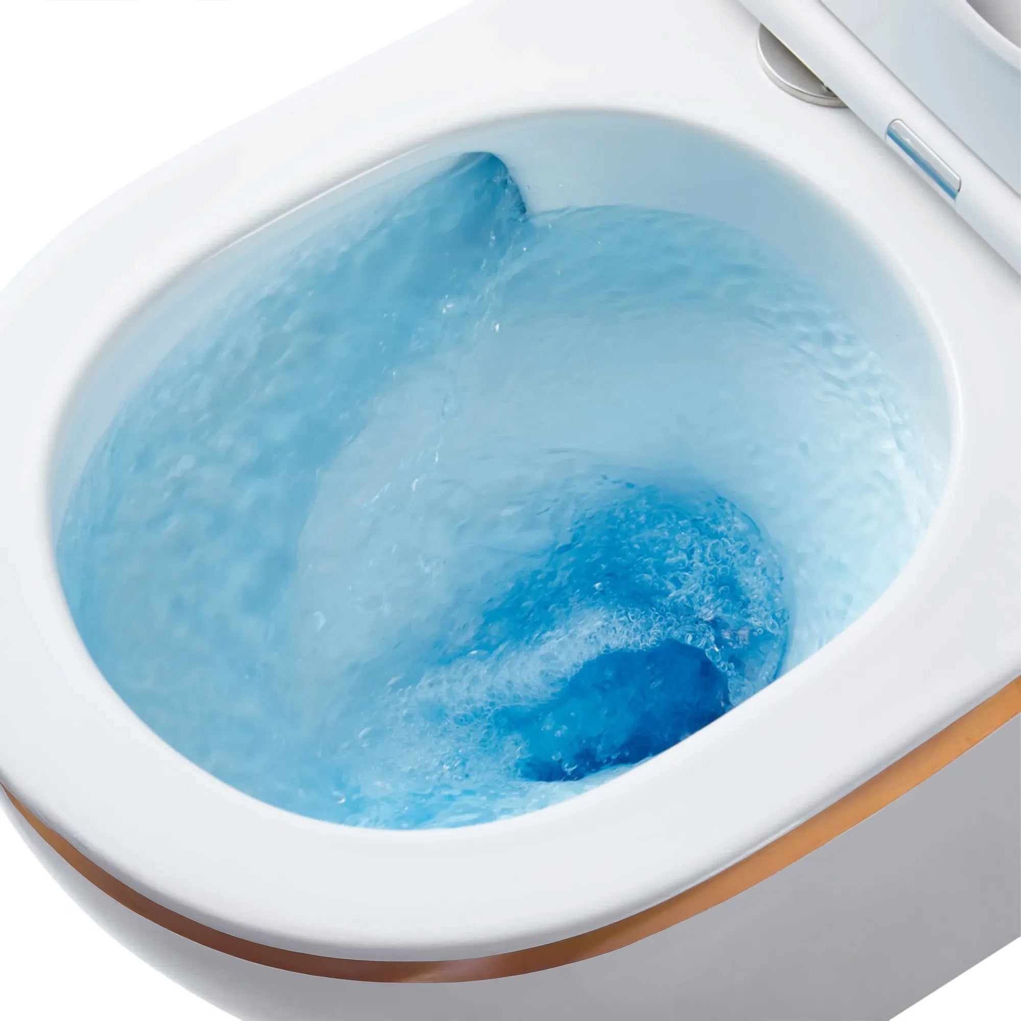 Závěsná WC mísa Rea Carlo Tornado Rimless Flat GOLD EDGE  2