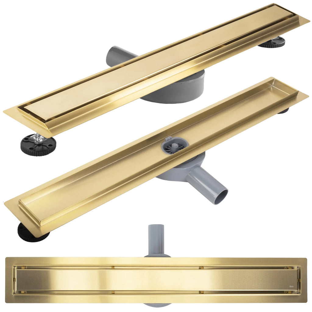 Odtokový žlab REA Neox pro Brush Gold 90  1
