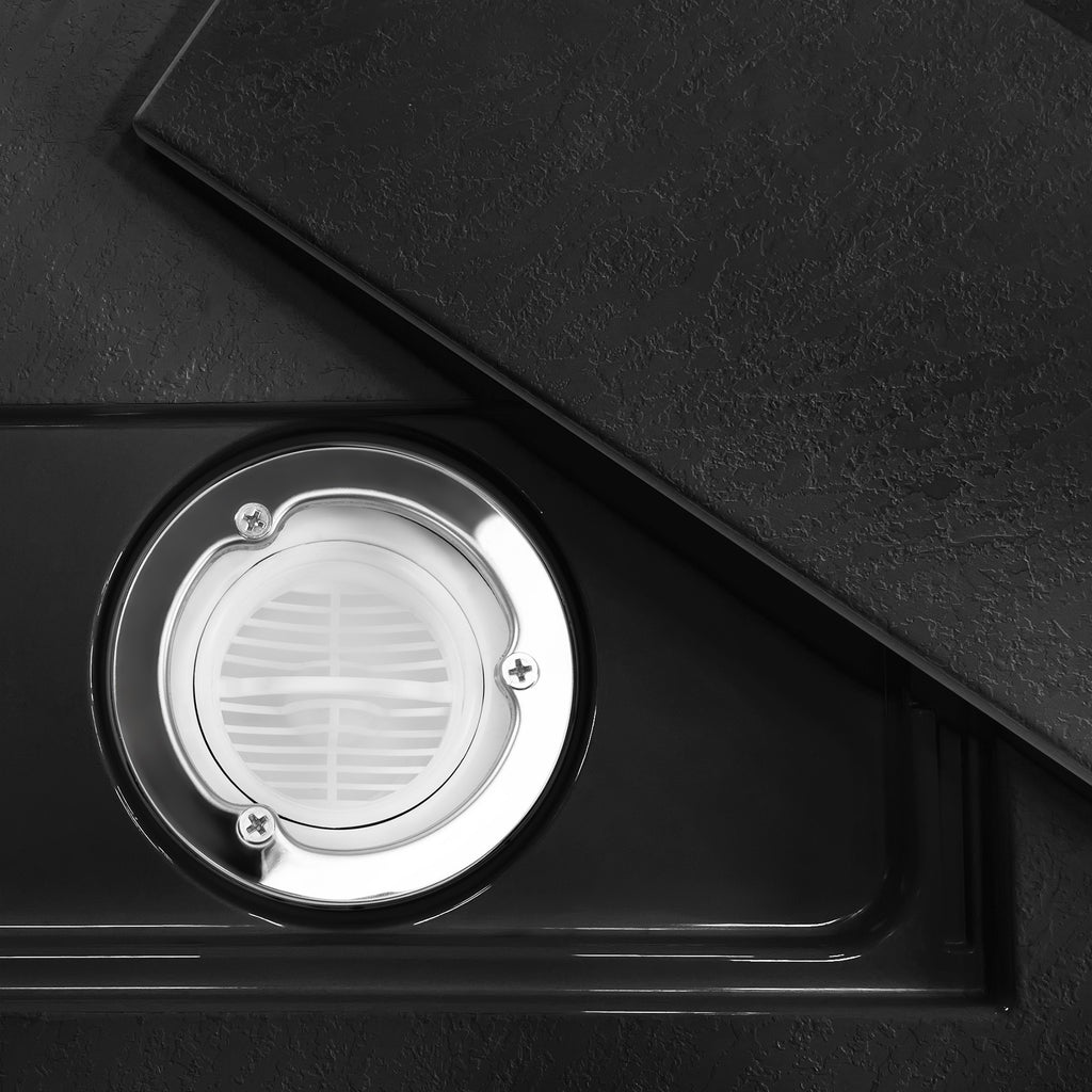 Sprchová vanička Bazalt CARRARA BLACK 90x90  3