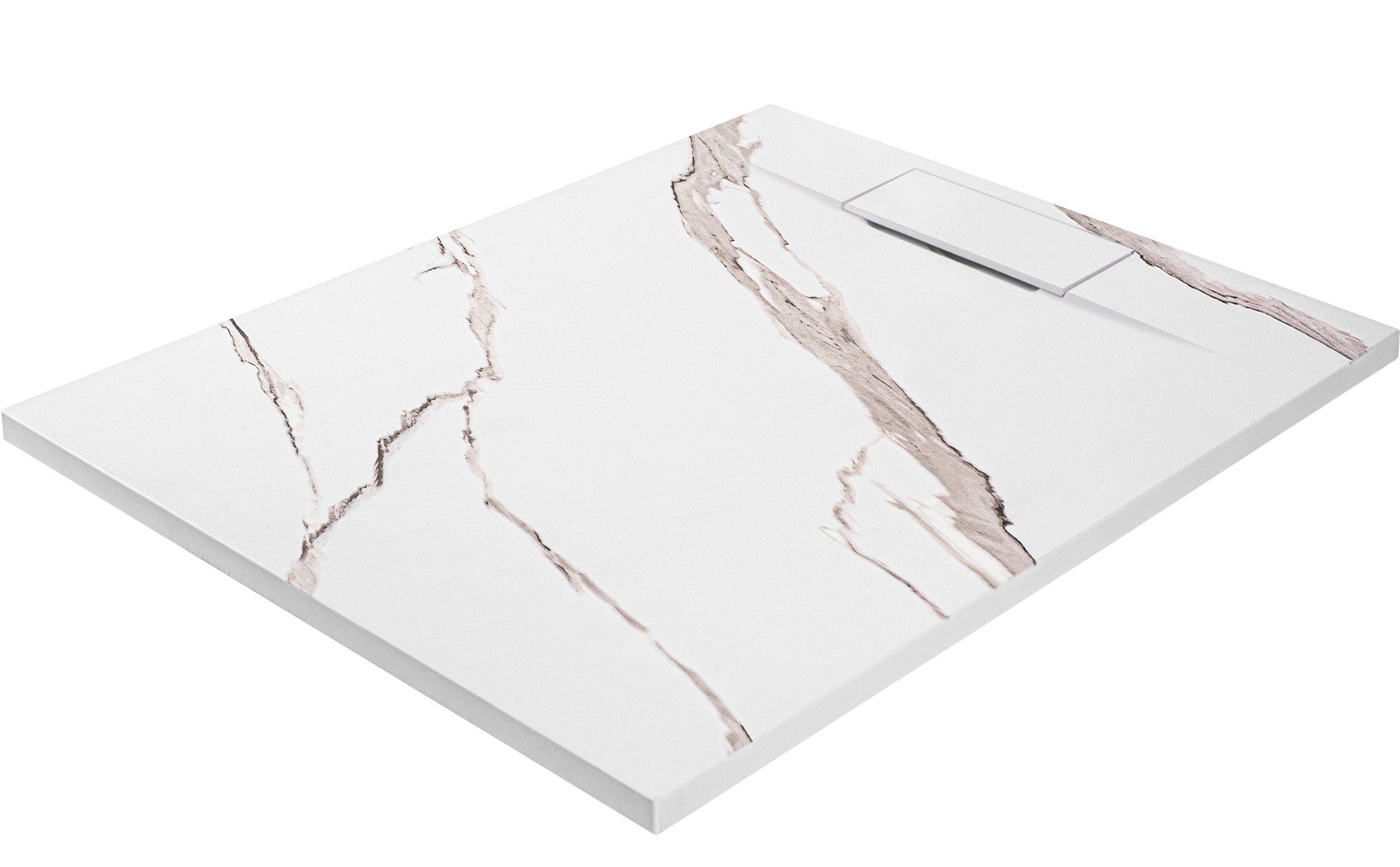 Sprchová vanička Bazalt CARRARA WHITE 80x100  6