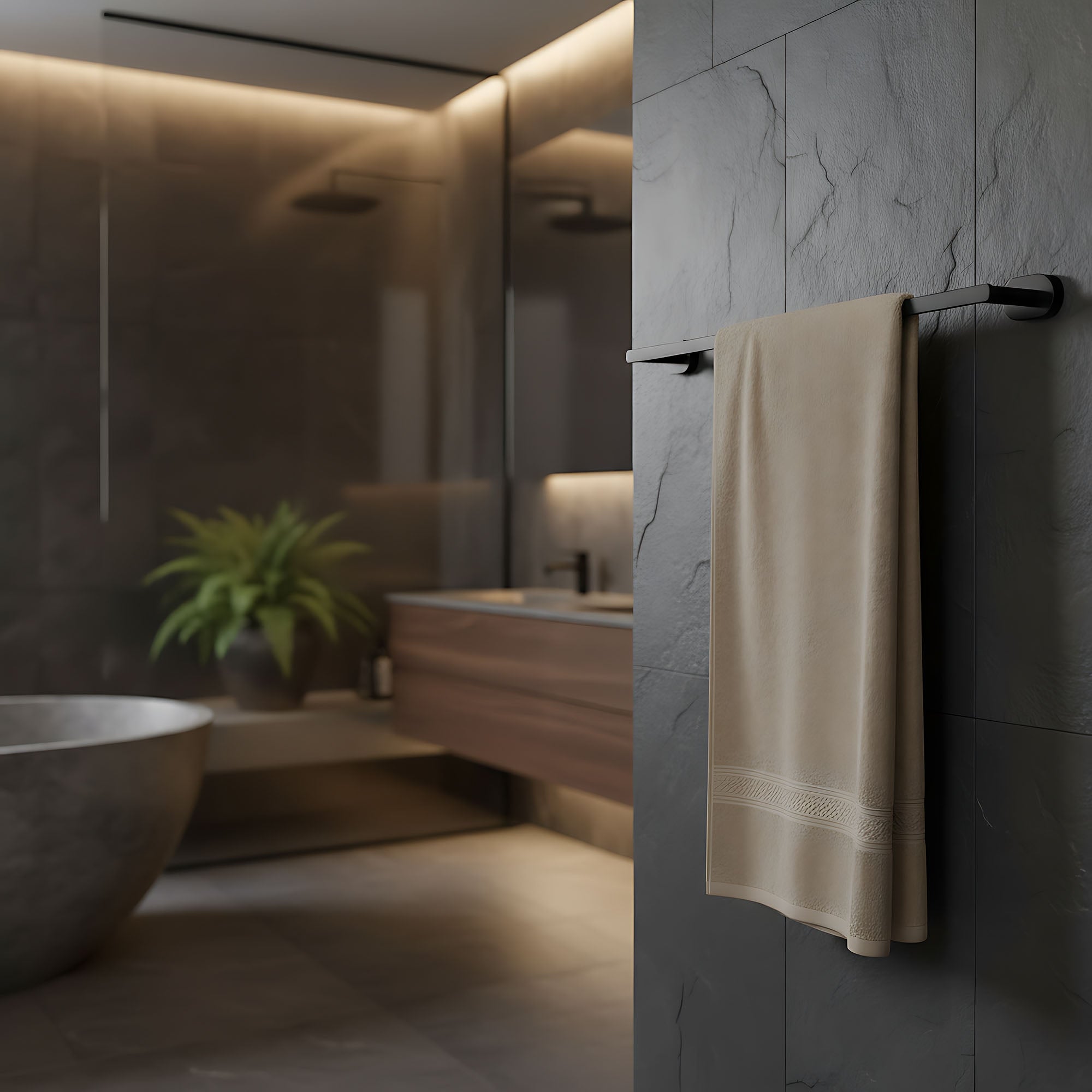 Koupelnový věšák Til 101 Black  5