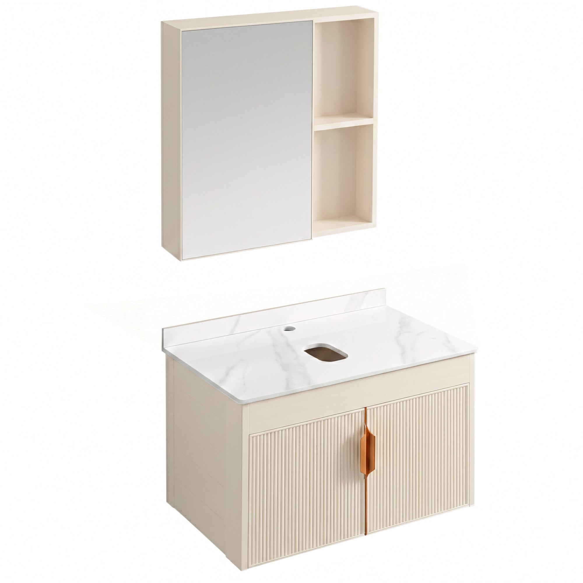 Koupelnová sestava nábytku s deskou Modo 60cm Beige  2