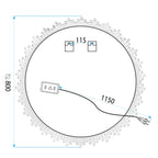 Zrcadlo LED 80cm X013  9