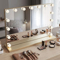 Zrcadlo LED HOLLYWOOD L.Gold 80x60  1