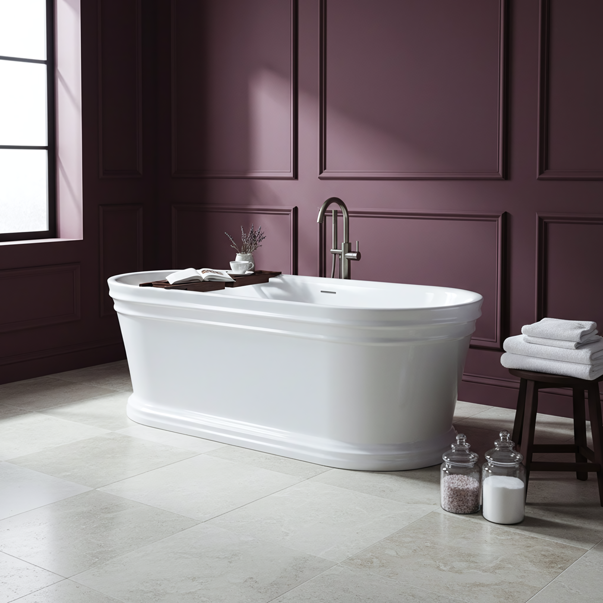 Volně stojící akrylátová vana Olivia 170  1