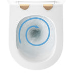 Závěsná WC mísa Rea Carlo Mini Tornado NFQ GOLD WHITE  6