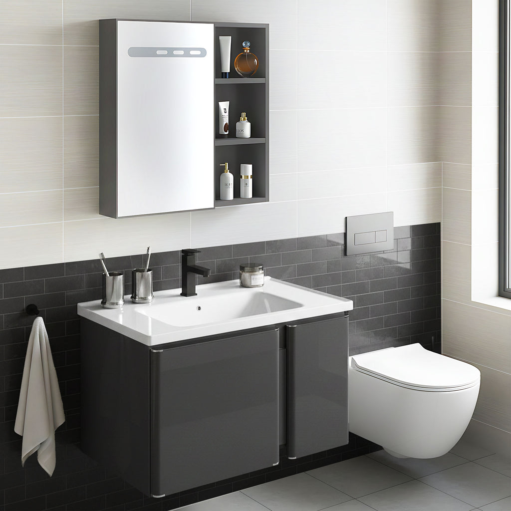 Sada koupelnového nábytku s umyvadlem Tula 60cm Grey  4