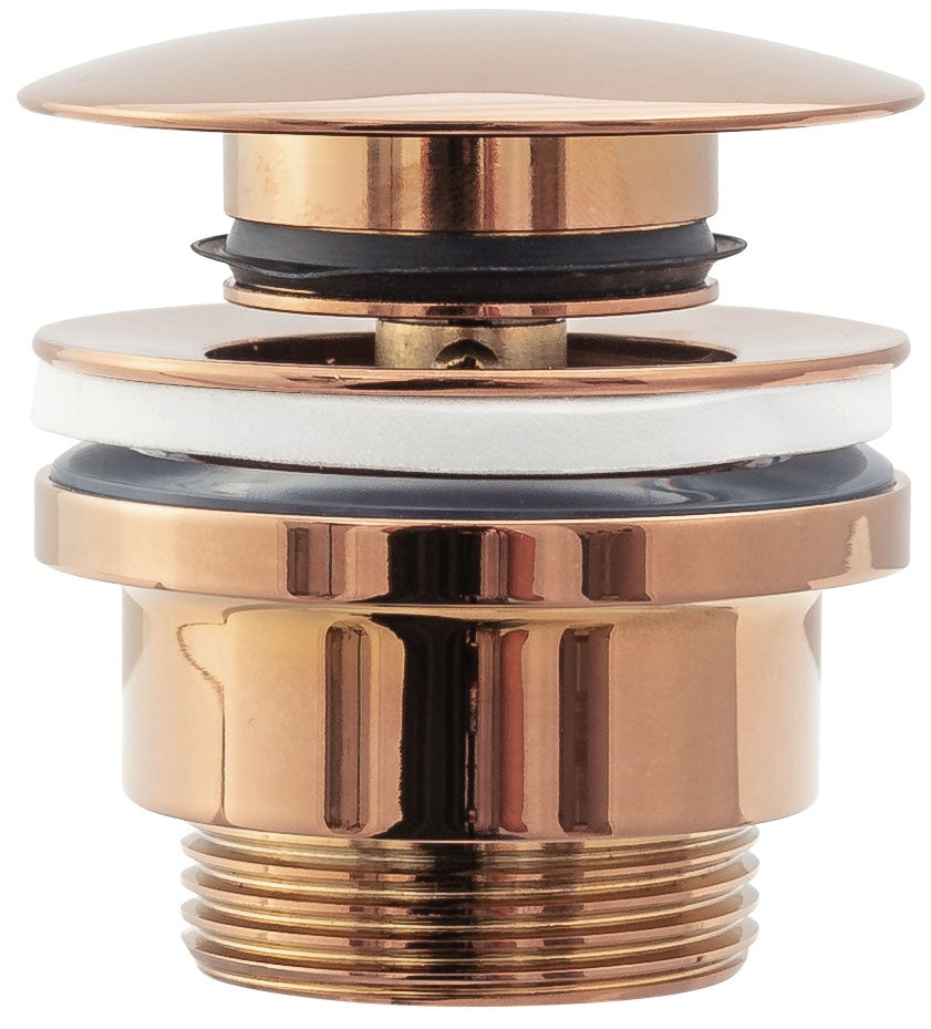 Umyvadlový sifon s univerzální výpustí click-clack - růžové zlato  1