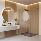 Sprchová zástěna Rea Flexi Transparent / Brush Gold 120  1
