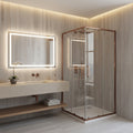 Sprchový kout REA City 90x90 Brush Copper Bez sprchové vaničky 1