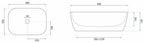 Umyvadlo na desku Rea Belinda COPPER BRUSH / Black  5