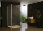 Sprchový kout Rea Atlas 120x100 Brush Gold vlevo 7