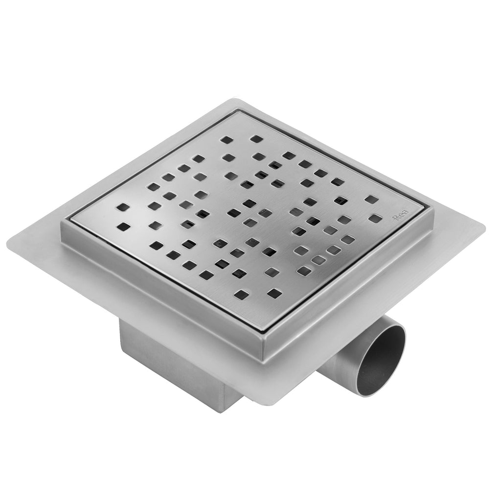 Odtokový žlab REA DOTS 150x150 Nickel Brush  3
