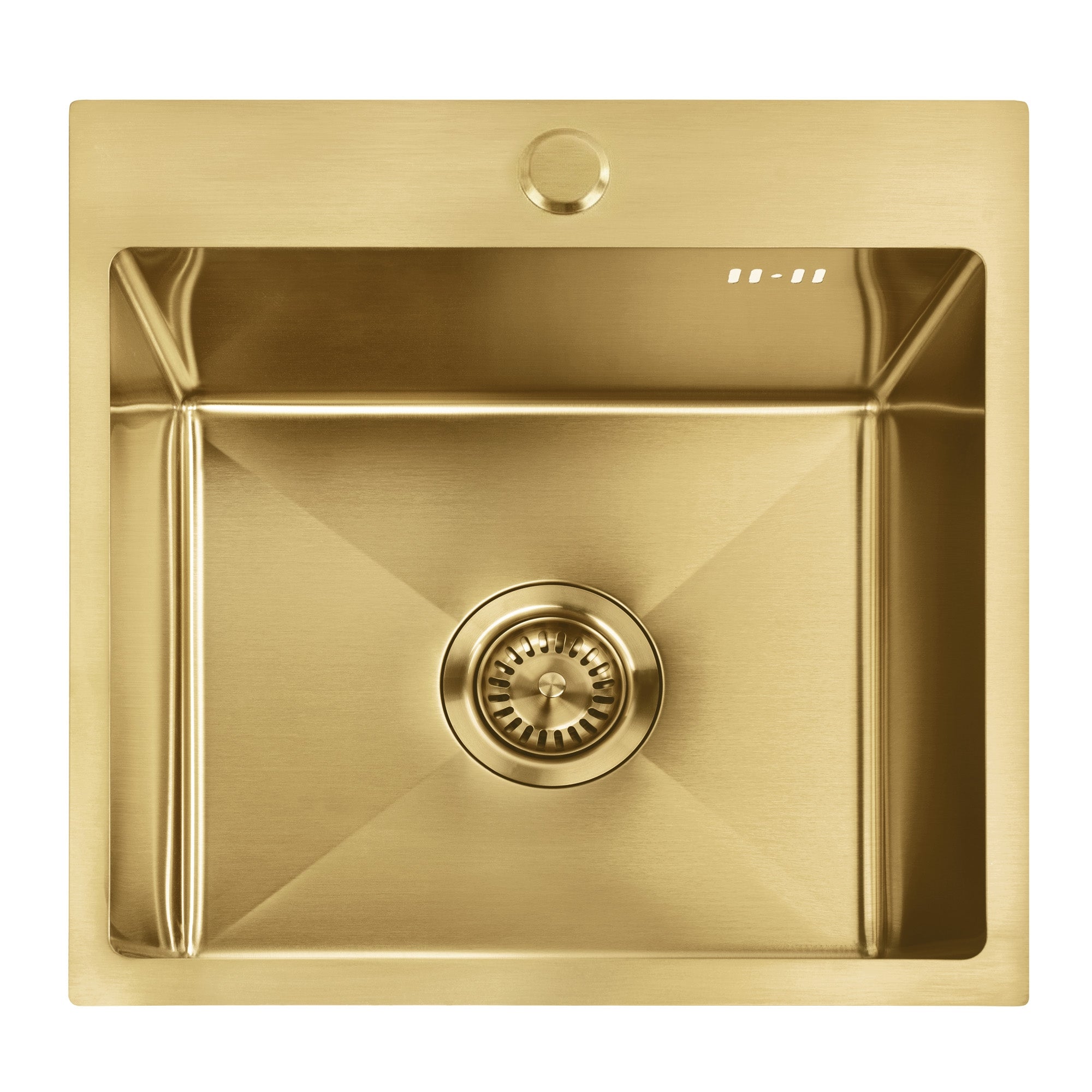 Ocelový dřez Leo 40 BRUSH GOLD bez kuchyňské baterie 2