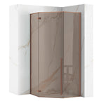 Sprchový kout REA DIAMOND 90x90 COPPER BRUSH Se sprchovou vaničkou Diamond 1