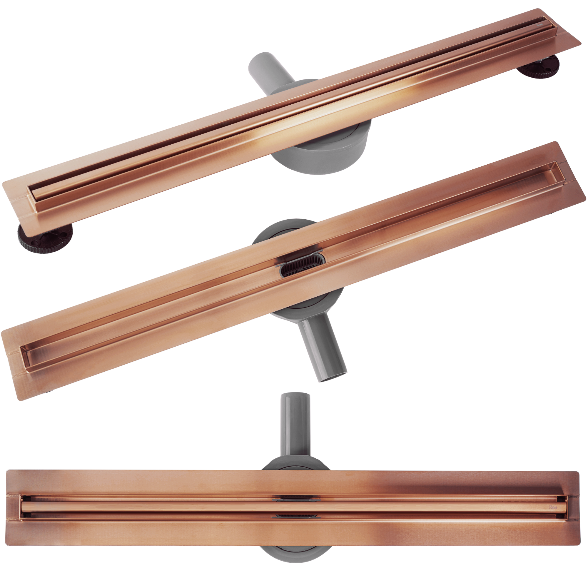 Odtokový žlab REA Neox Slim pro Brushed Copper 70  1