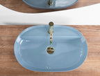 Umyvadlo na desku REA Aura 61 L.Blue Shiny  4