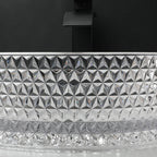 Umyvadlo na desku REA CRISTAL - průhledné  5