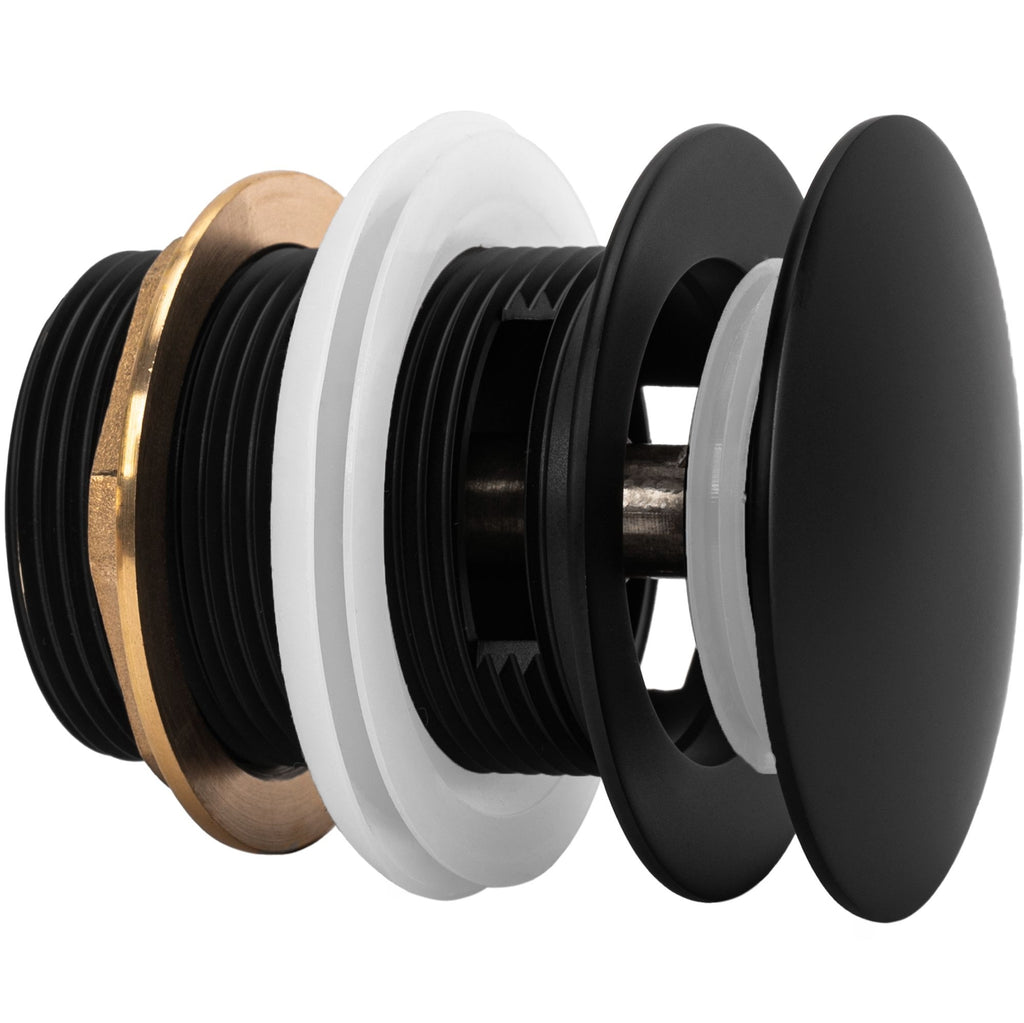 Univerzální vanová výpusť REA Click-clack - Black 6cm  6