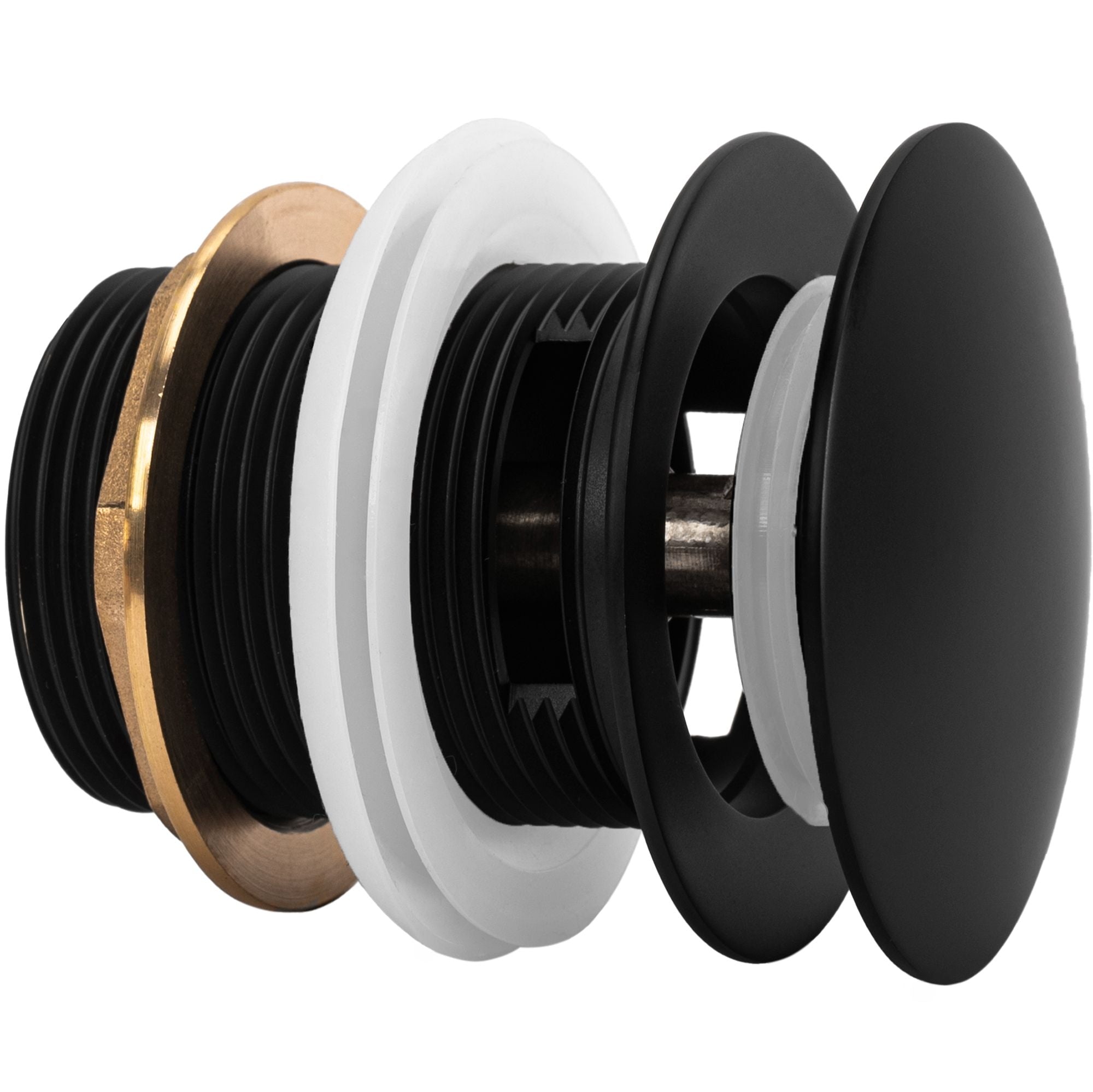 Univerzální vanová výpusť REA Click-clack - Black 6cm  6