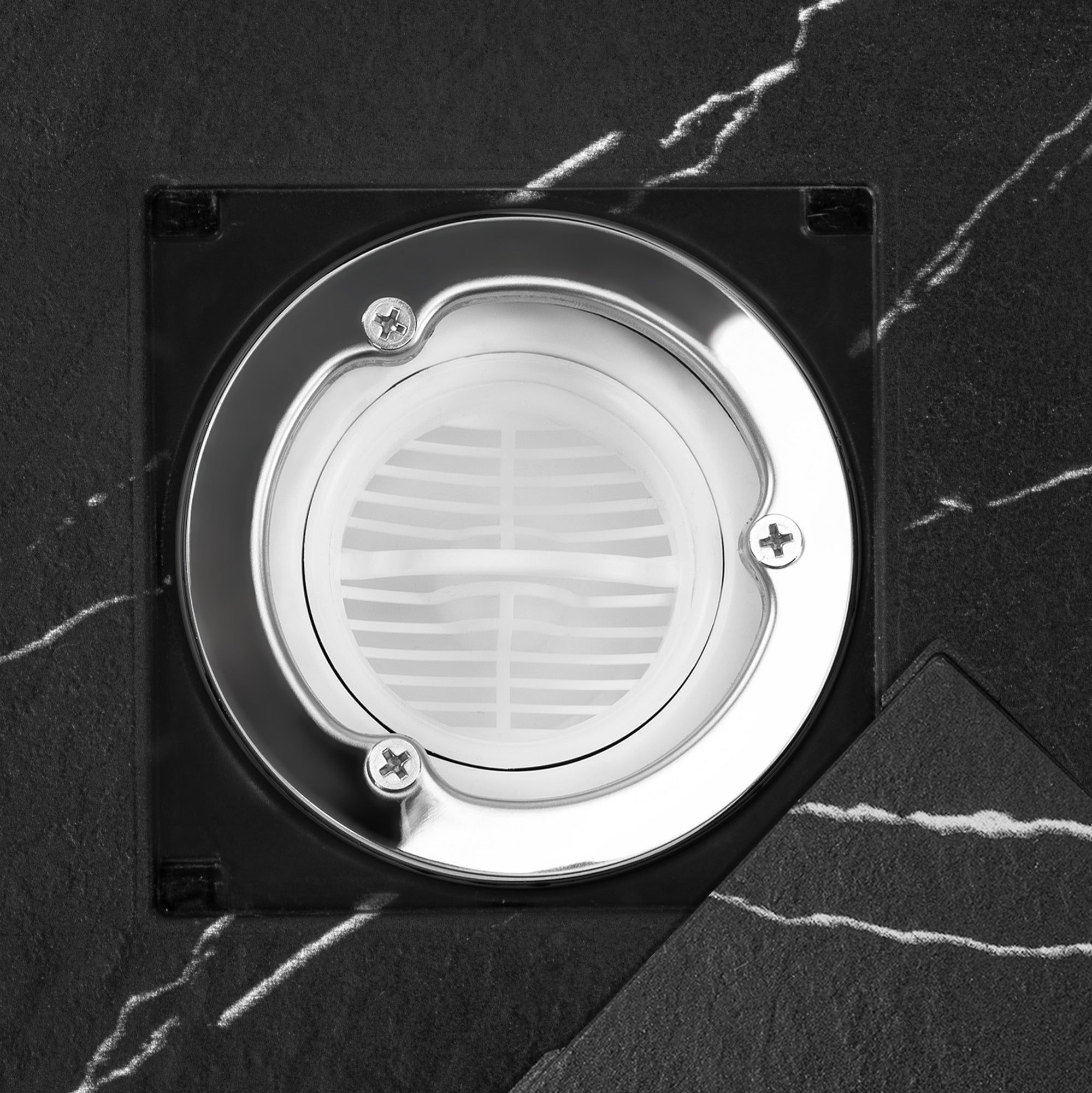 Sprchová vanička Magnum CARRARA BLACK 90x90  2