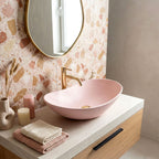 Umyvadlo na desku REA ROYAL Powder Pink Matt  3