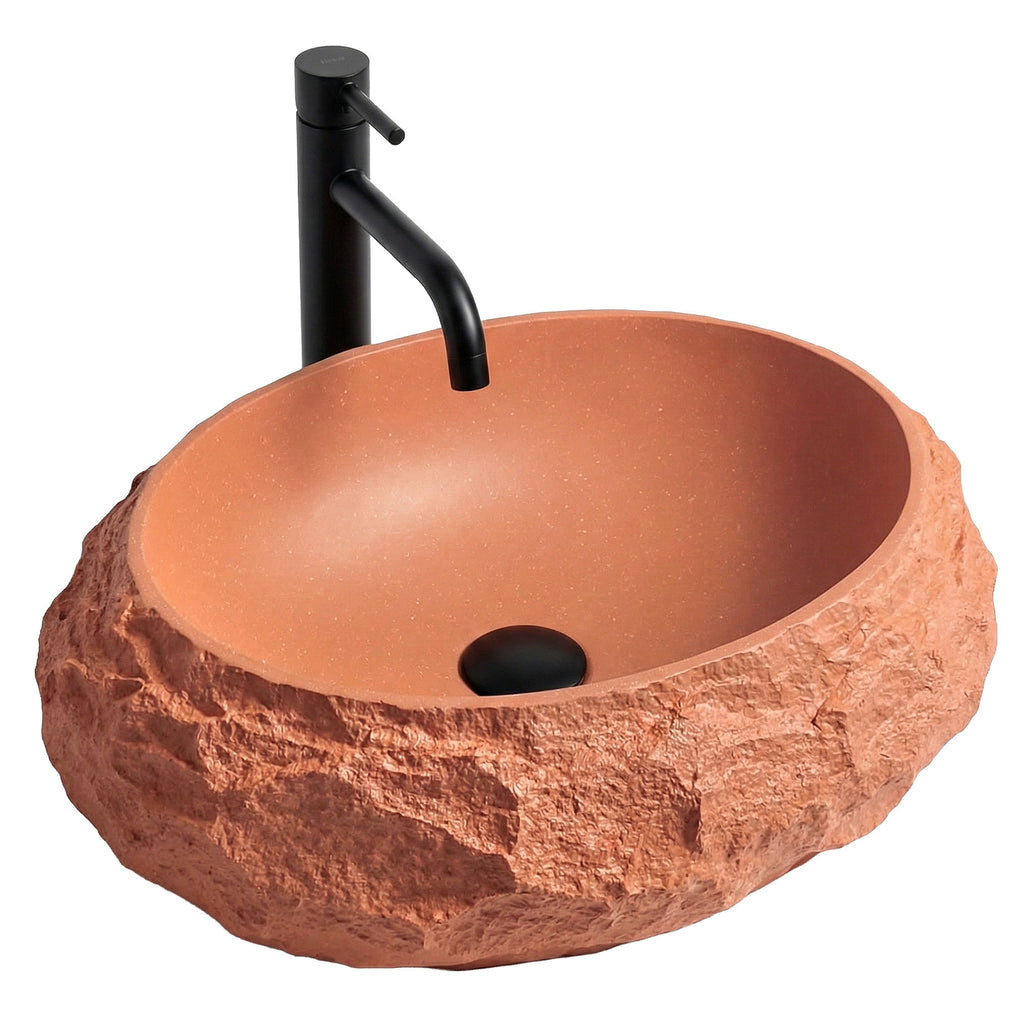 Umyvadlo na desku Mika Terracotta  10