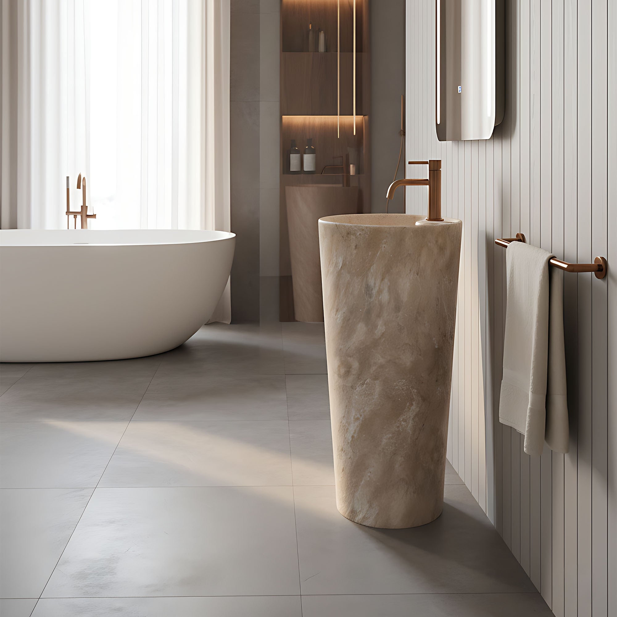 Volně stojící umyvadlo REA Blanka Savana Matt  3