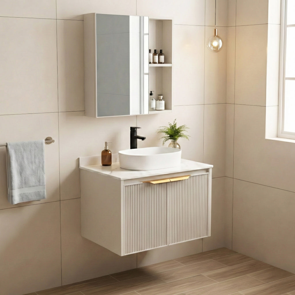 Koupelnová sestava nábytku s deskou Marti 60cm Beige  3