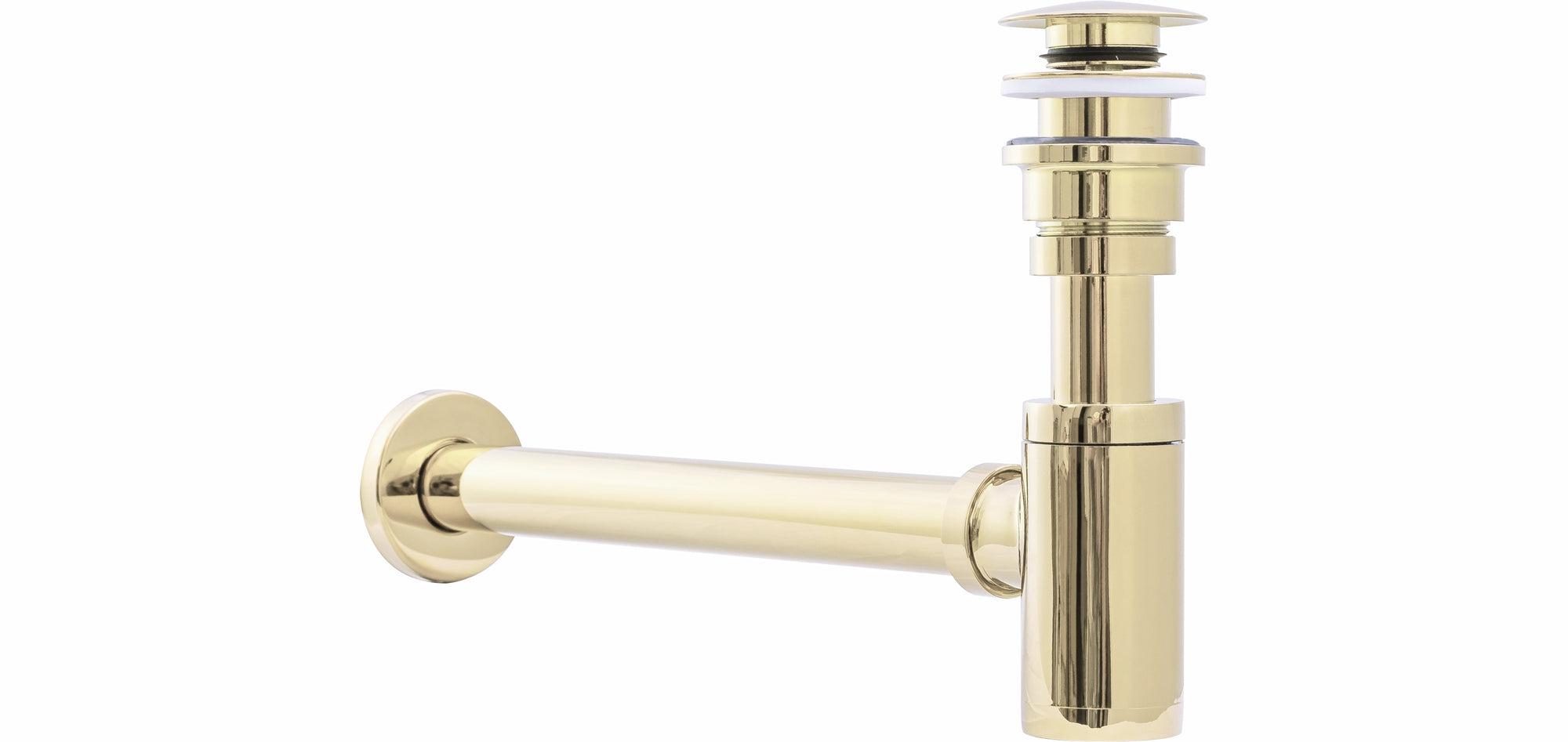 Sifon REA včetně univerzální zátky Click-Clack světle zlatý  4