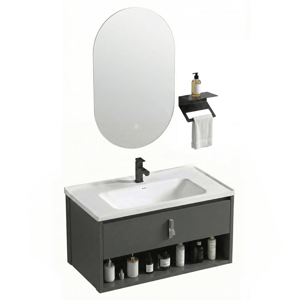 Sada koupelnového nábytku s umyvadlem Toledo 80cm Grey  2
